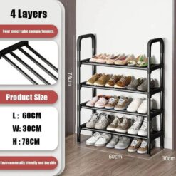 4-Layer Multi-Function Shoe Rack Space Saver