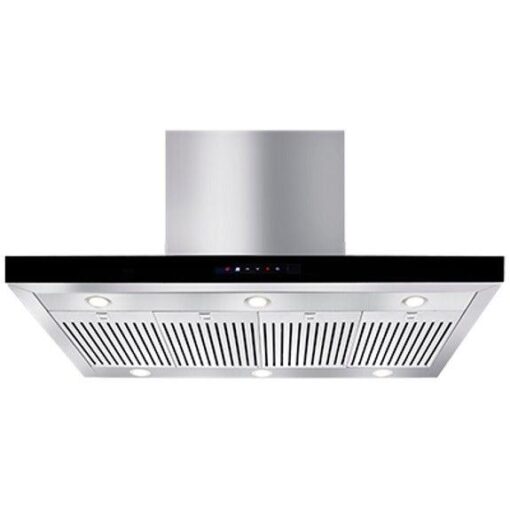 Artusi 120cm Wall Mounted BBQ Rangehood - Black Facia