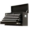 BULLET Pro 9 Drawer Tool Box Chest, Organiser Mechanic Garage Storage Toolbox Set - Black