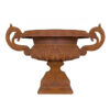 Campelle Cast Iron Garden Urn, Large, Rust Campelle Cast Iron Garden Urn, Large, Rust
