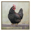 "Cluck Norris" Framed Canvas Wall Art Painting, Type C, 53cm