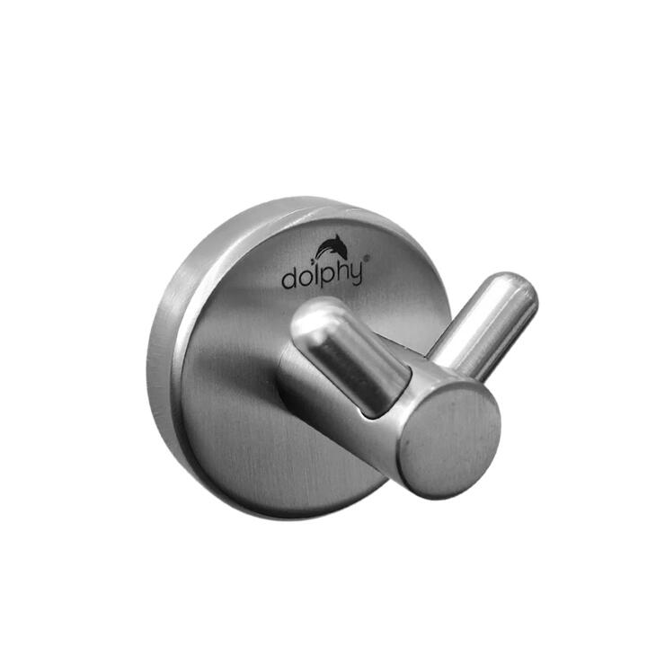 Double Robe Hook - Concealed Fix Brushed Finish Double Robe Hook - Concealed Fix Brushed Finish