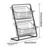 Kitchen Countertop Storage & Snack Rack
