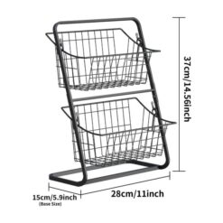 Kitchen Countertop Storage & Snack Rack