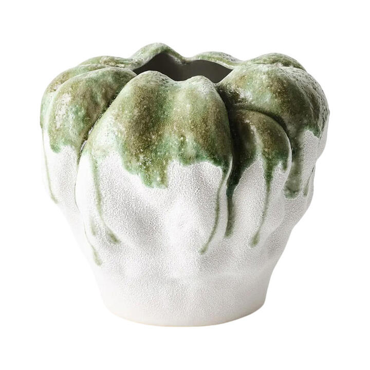 Opalia Ceramic Pot, Type A, Small, Moss Opalia Ceramic Pot, Type A, Small, Moss