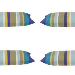 Pack of 4 Corban Royal Rectangle 35x70cm Striped Multicoloured Cushion Cover