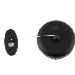 Retractable Single Clothesline - Black