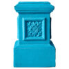 Velanth Cast Iron Square Plinth, Large, Teal Velanth Cast Iron Square Plinth, Large, Teal