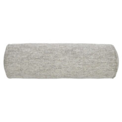 Amalfi Koba Boucle Fabric Bolster Cushion, Grey / White