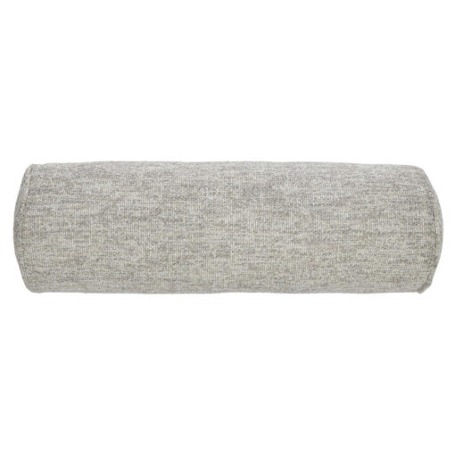 Amalfi Koba Boucle Fabric Bolster Cushion, Grey / White