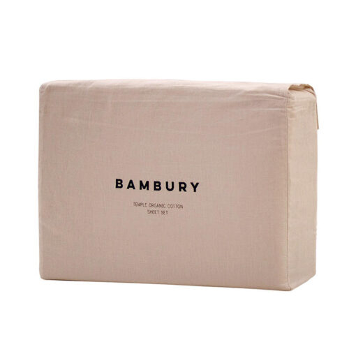 Bambury Temple Organic Cotton Sheet Set, Queen, Rosewater