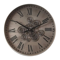 Brimleigh Metal Frame Round Wall Clock, 45cm