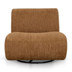 Calora Fabric Swivel Lounge Chair, Honey Gold