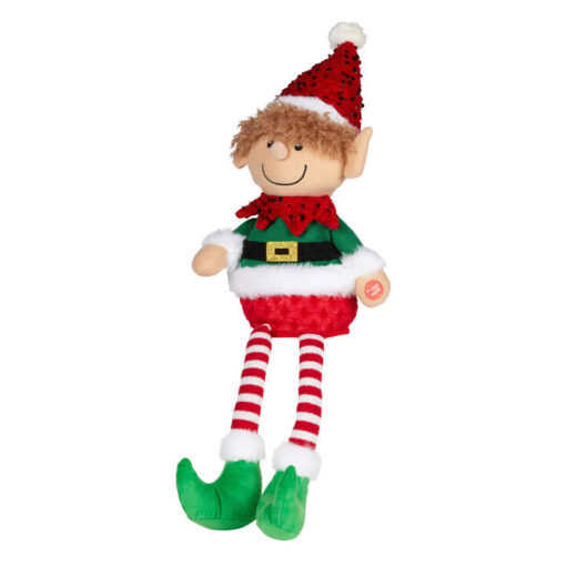 Cheerloft Battery Operated Animated & Singing Sitting Christmas Elf