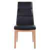 Evoe Leather Dining Chair, Black / Natural
