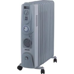 Heller 11 Fin Oil Column Heater with Timer