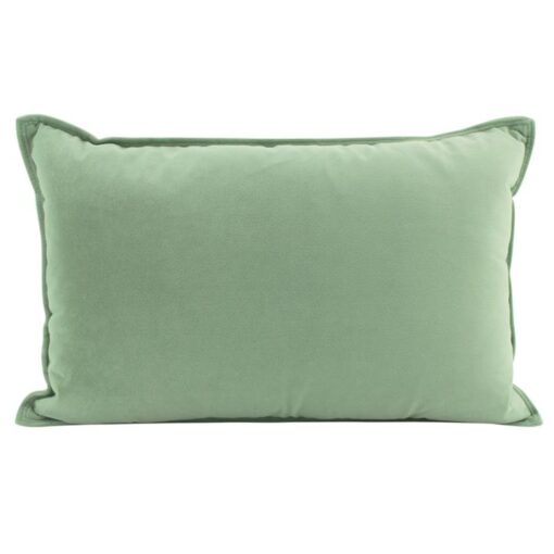 Maldon Velvet Lumbar Cushion, Sage