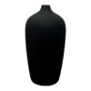 Marly Clay Floor Vase, Medium, Black