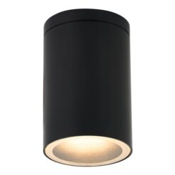 Myren IP54 Exterior LED Surface Mounted Downlight, CCT, Black