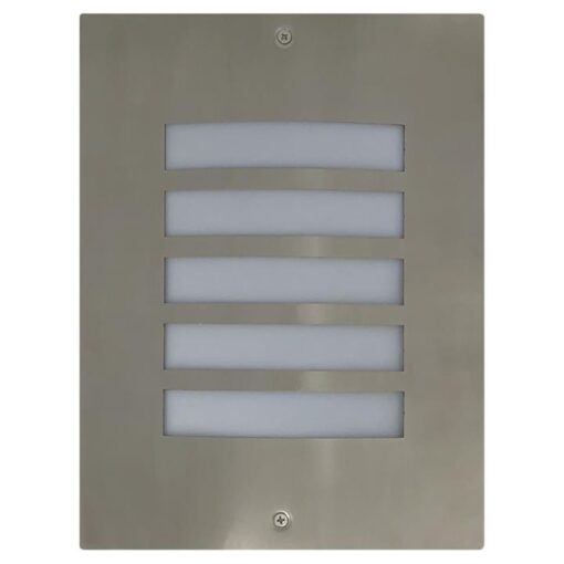 Ned IP54 Exterior Wall Light, Stainless Steel