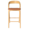 Olyndra Ashwood Timber Counter Stool, PU Seat, Natural / Tan Olyndra Ashwood Timber Counter Stool, PU Seat, Natural / Tan