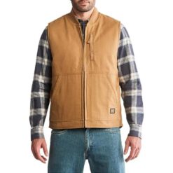 PRO Gritman Fleece-Lined Canvas Vest Wheat