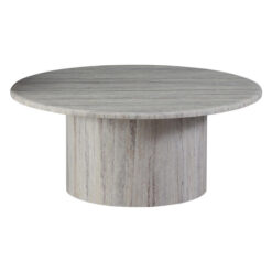 Soryn Artificial Stone Top Round Coffee Table, 80cm