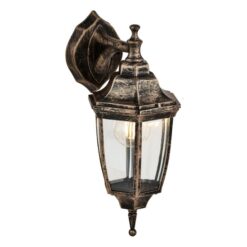 Sylva IP44 Exterior Down Wall Lantern, Bronze