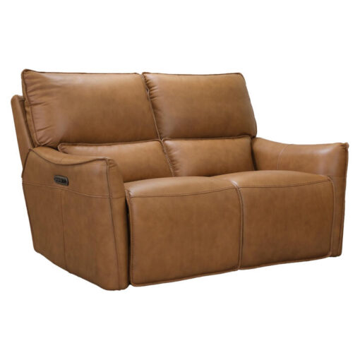 Syricon Leather Electric Recliner Sofa, 2 Seater, Tan