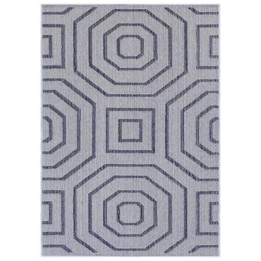 Vanuatu Suri Ash Flatweave Modern Rug, 150x80cm, Charcoal