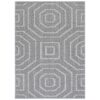 Vanuatu Suri Ash Flatweave Modern Rug, 290x200cm, Grey