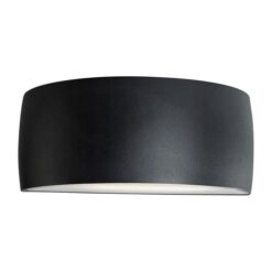 Vasa IP65 Exterior Up / Down Wall Light, Black