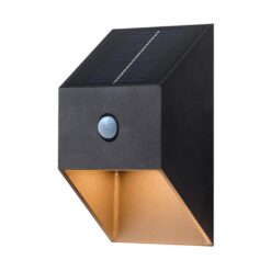 Velto IP44 Solar Powered Exterior LED Wall Light with Sensor