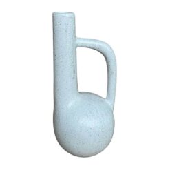 Yves Terracotta Vessel, Med, Chalk
