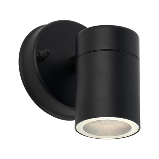 Zyven IP54 Exterior LED Fixed Down Wall Light, CCT, Black