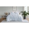 Ardor Boudoir Frankie Stripe Reversible Quilt Cover Set, King, Blue