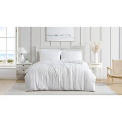 Ardor Shiloh Textured Quilt Cover Set, King, White