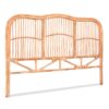 Artiss Bed Headboard Queen Bedhead Rattan - NERO Pine