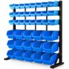 BAUMR-AG 39 Parts Bin Rack Storage System Floor Mount - Blue