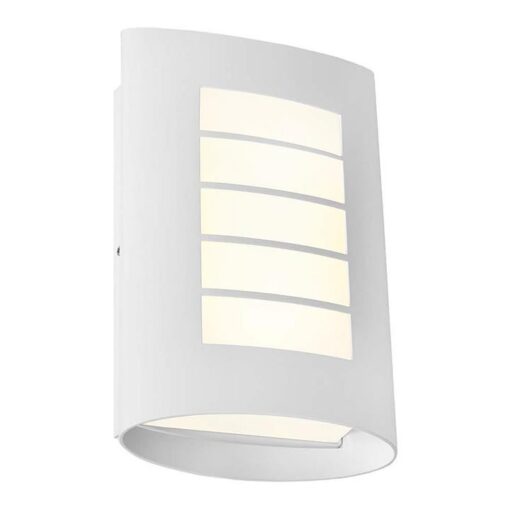 Bicheno IP44 Metal Exterior LED Wall Light, White