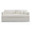 Birkshire Fabric Slip Cover Sofa, 3 Seater, White