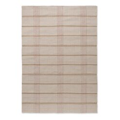 Brink & Campman Zona Stitch Indoor / Outdoor Designer Rug, 200x140cm, Terracotta