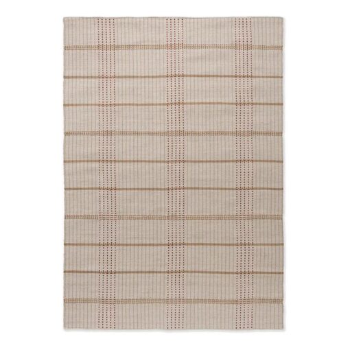 Brink & Campman Zona Stitch Indoor / Outdoor Designer Rug, 200x140cm, Terracotta