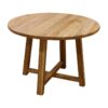 Denver Alora Oak Timber Round Dining Table, 110cm