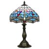 Drewes Tiffany Stained Glass Table Lamp, Small Drewes Tiffany Stained Glass Table Lamp, Small