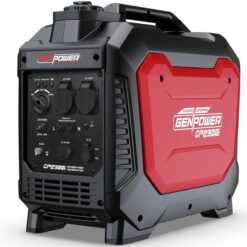 Home GENPOWER 2.3kW Peak 1.8kW Inverter Generator, 2x15A, 12V, USB, Portable, Petrol, Camping, Home Backup