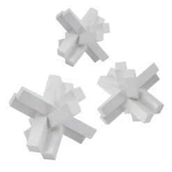 Geomo 3 Piece Firwood Structure Ornament Set