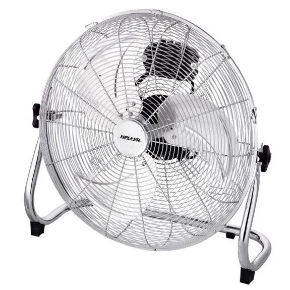 Heller 45CM High Velocity Floor Fan - Chrome Heller 45CM High Velocity Floor Fan - Chrome