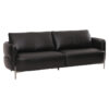 Imogen Premium Top Grain Full Leather Sofa, 3 Seater, Black