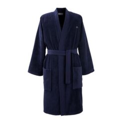 Lacoste Defile Organic Cotton Bath Robe, Small, Marine